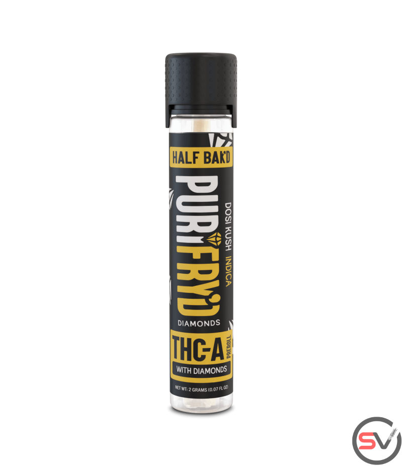 HALF BAKD THC-A PURIFRY'D 2G PREROLL WITH DIAMONDS